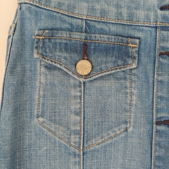 All Saints June Denim Skirt Button Up Size 0 - Picture 9 of 13